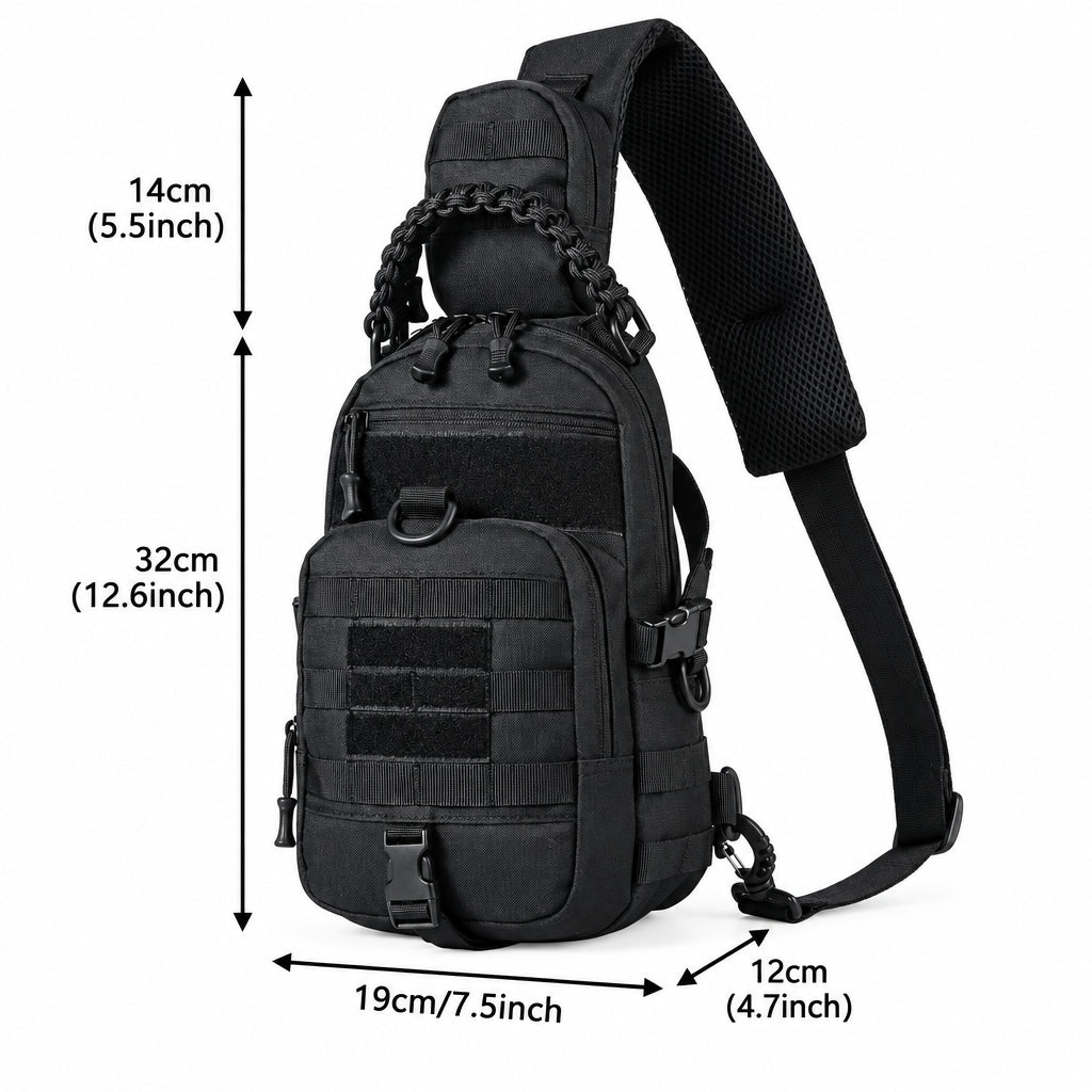 Tactical MOLLE Chest Bag – Outdoor EDC Sling Pack