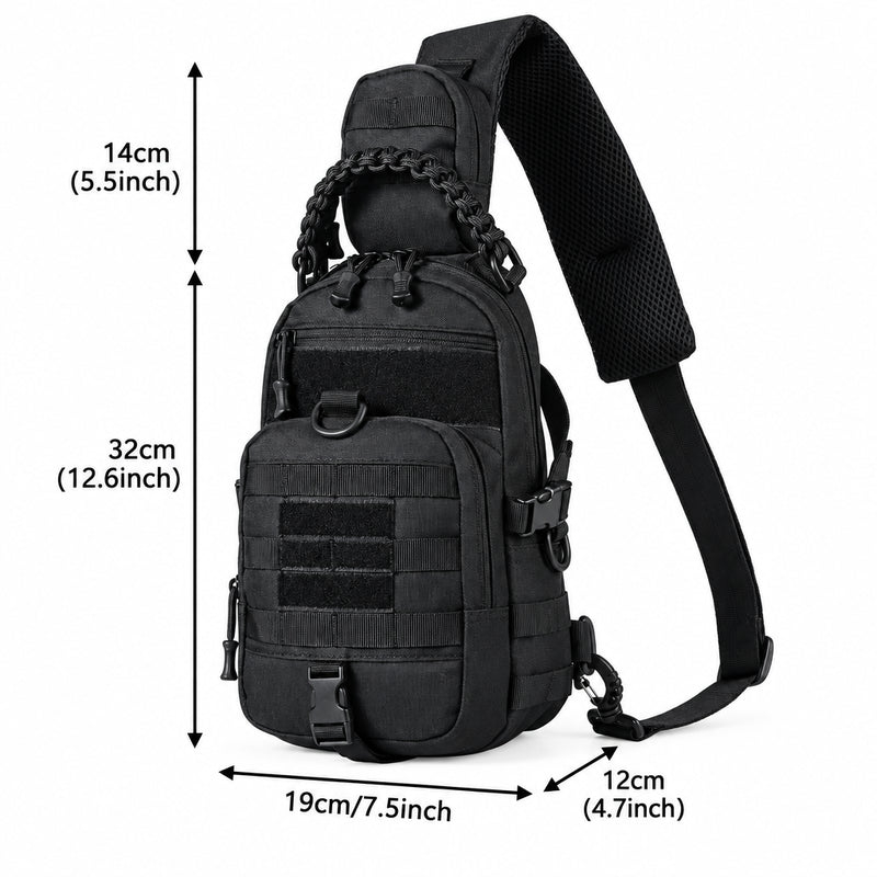 Tactical MOLLE Chest Bag – Outdoor EDC Sling Pack