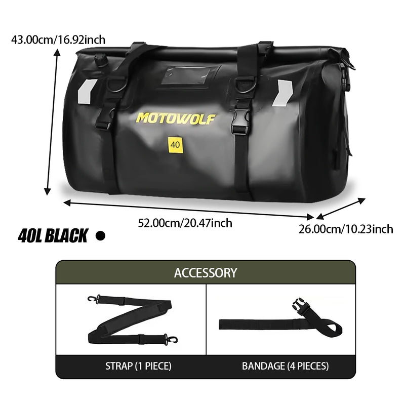 Waterproof Motorcycle Tail Bag