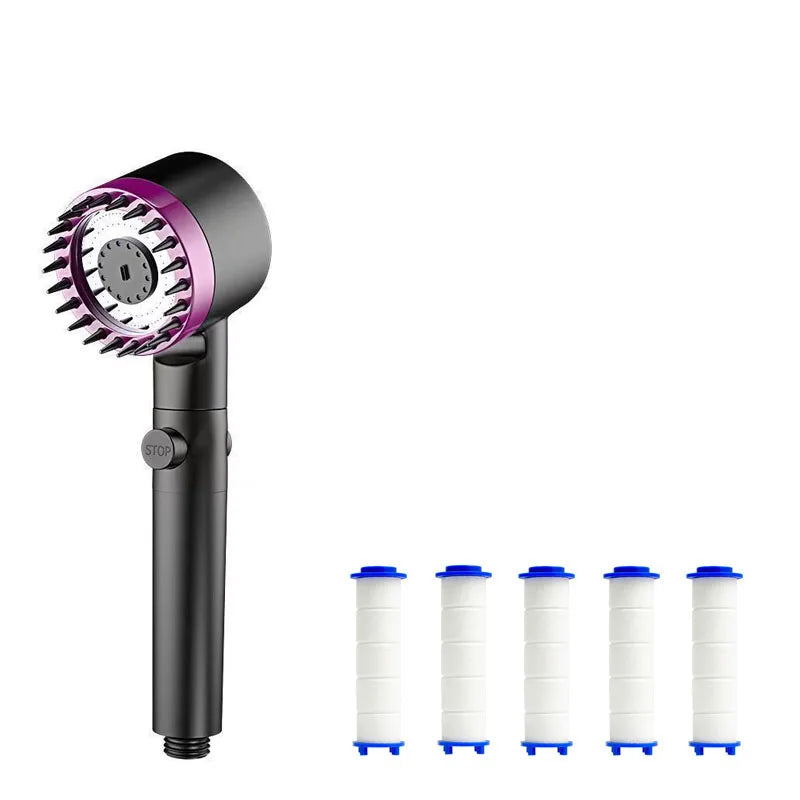 4-Mode Water Filter Shower Head