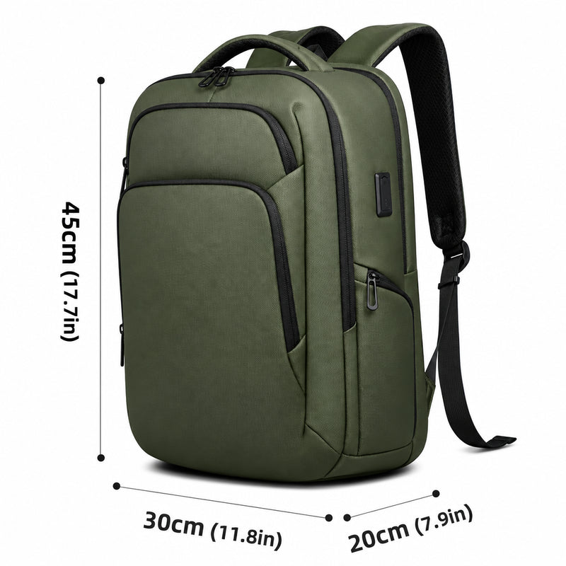 Business Backpack – Waterproof 17.3" Laptop & USB