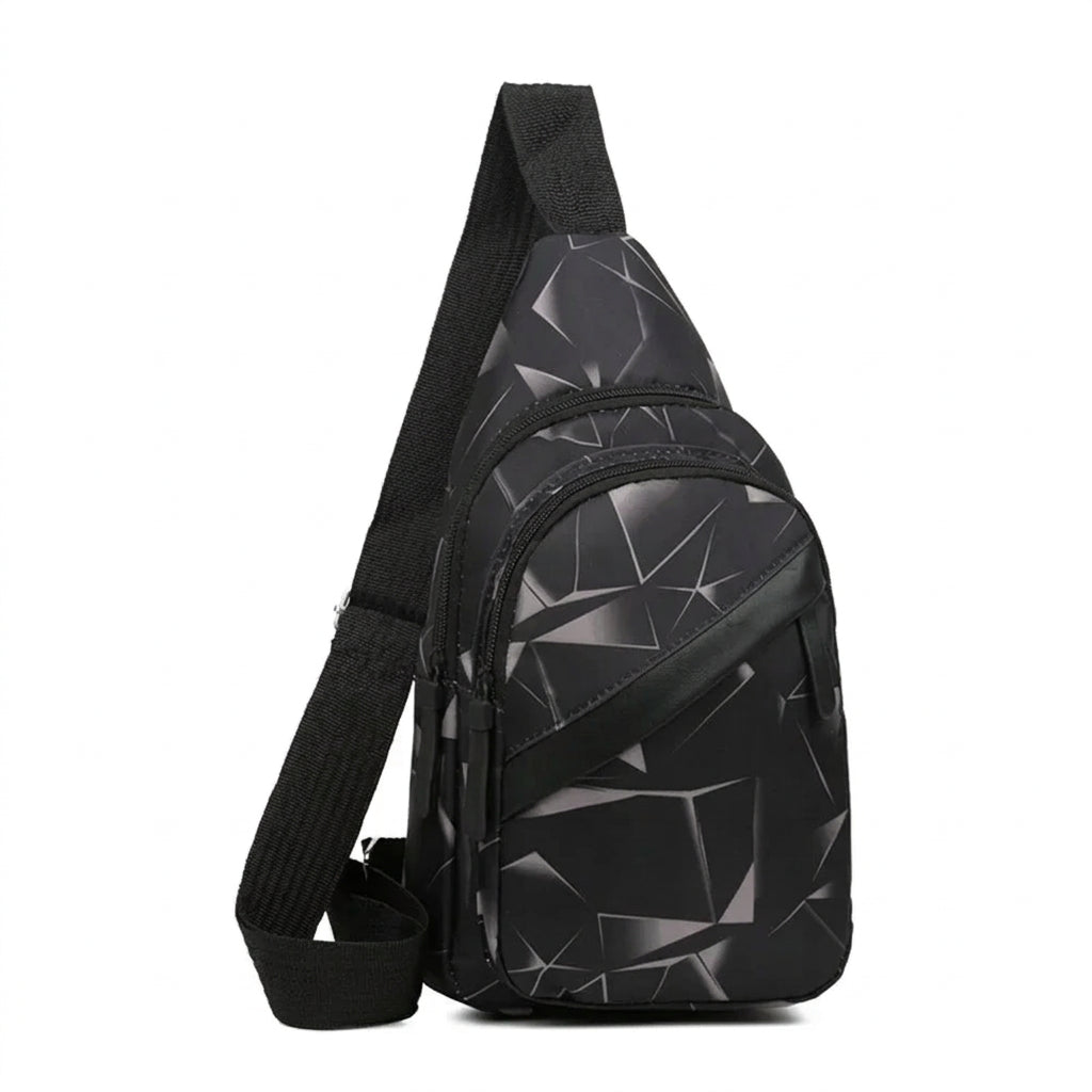 Men's Waterproof Chest Bag – Sporty Multi-Function Crossbody Pack