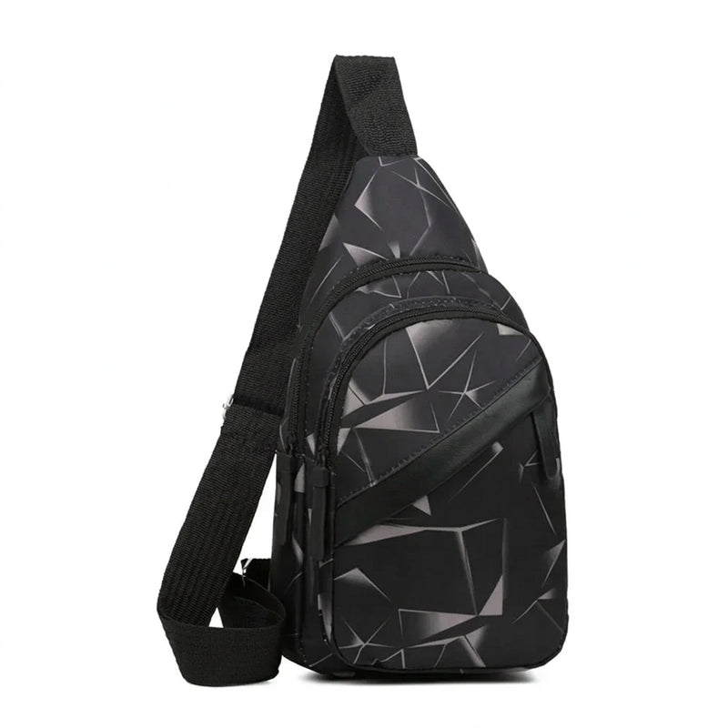 Men's Waterproof Chest Bag – Sporty Multi-Function Crossbody Pack
