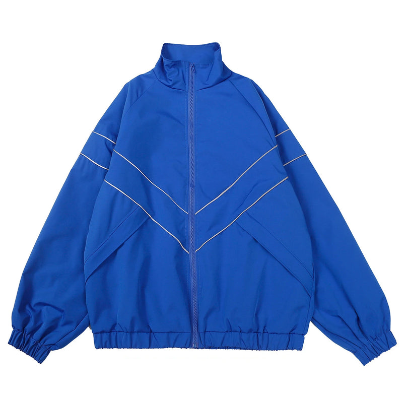 Men’s Reflective Windbreaker – Zipper, Lightweight & Streetwear