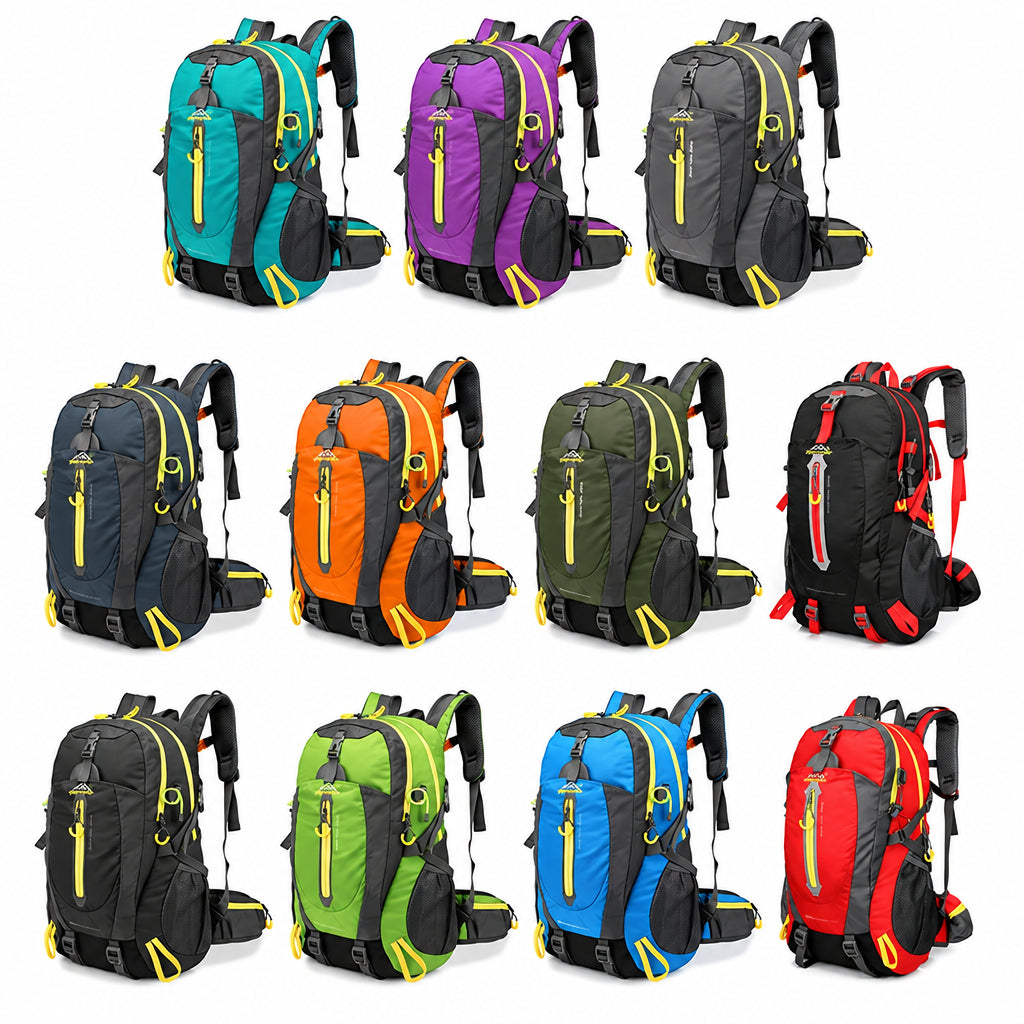 40L Travel Backpack – Water-Resistant Hiking, Camping & Laptop Bag