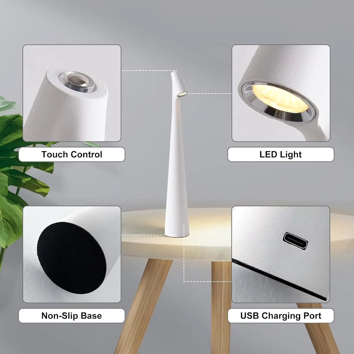 Pureblixx Portable Touch LED Table Lamp