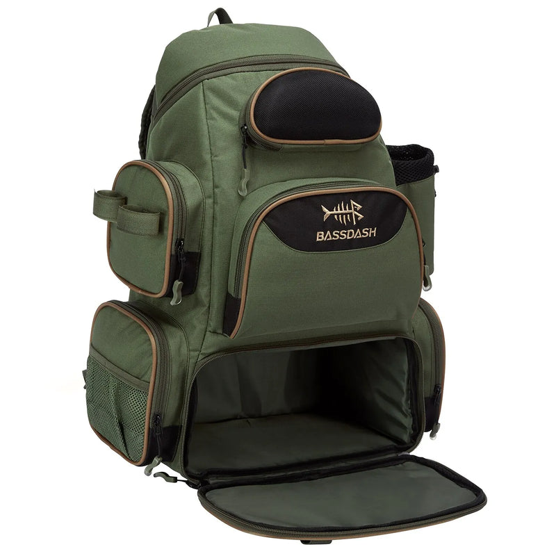 Bassdash Tactical Fishing Backpack – Lightweight & Multifunctional