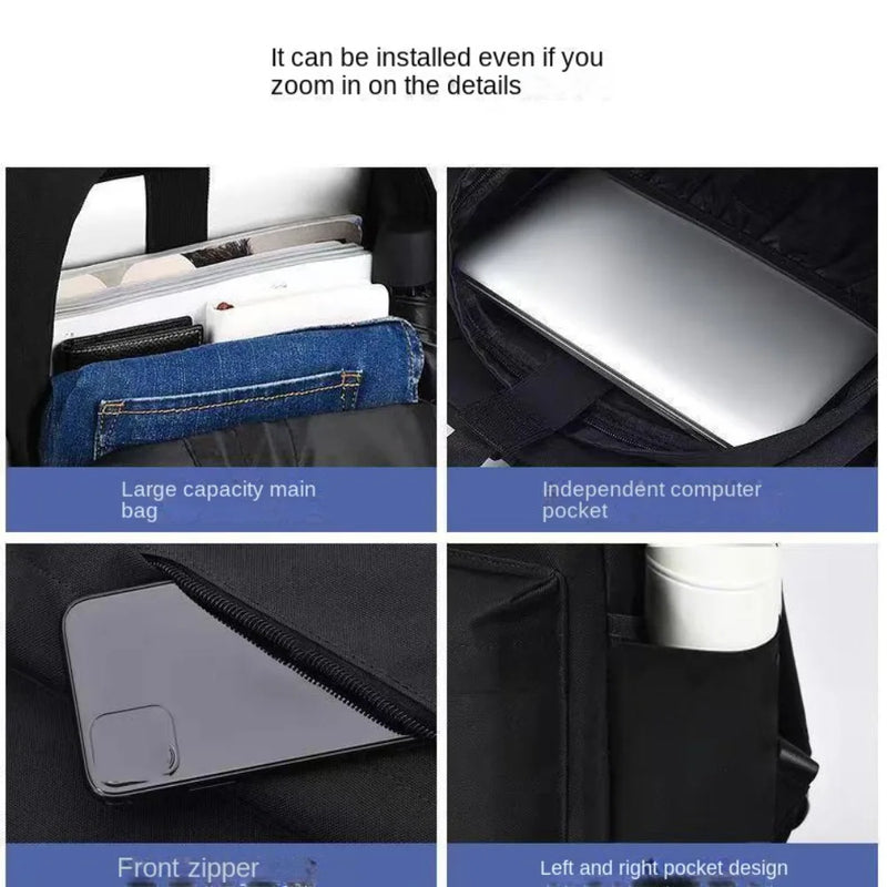 Men’s Minimalist Backpack – Large Capacity Laptop & Travel Bag