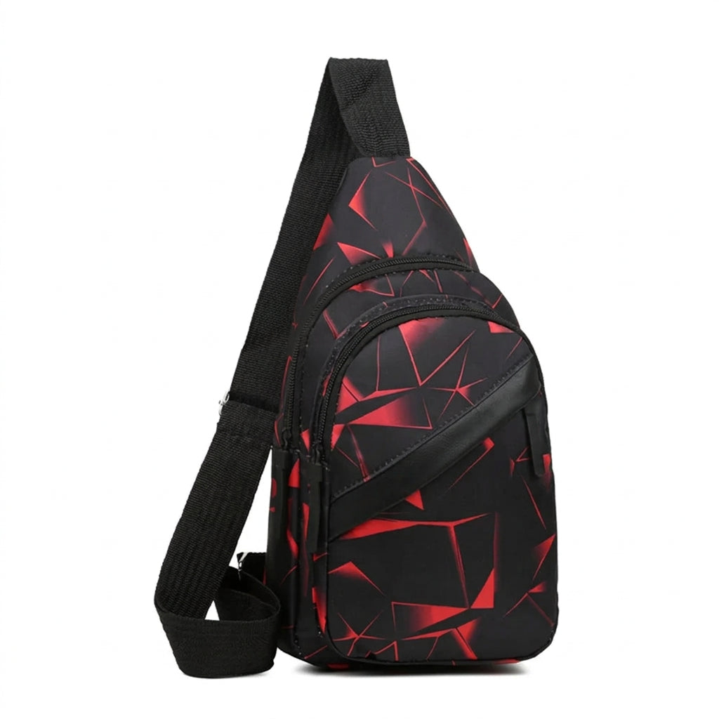 Men's Waterproof Chest Bag – Sporty Multi-Function Crossbody Pack