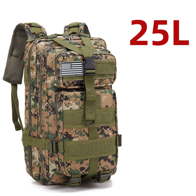 Waterproof Tactical Outdoor Backpack – 25L/50L