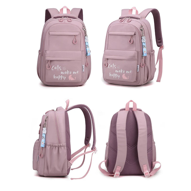 Girls’ Pink School Backpack – Cute, Stylish & Spacious