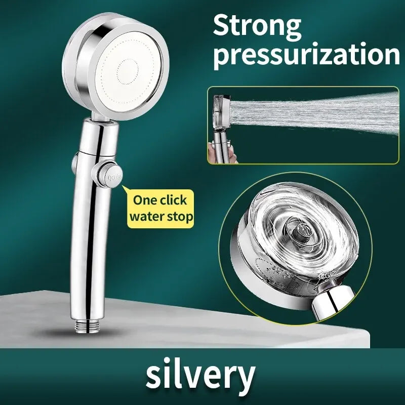 Water-Saving High Pressure Propeller Shower Head
