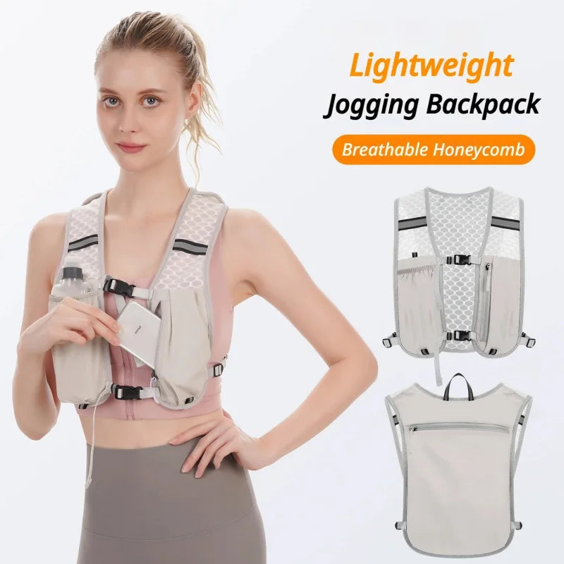 Lightweight Running Vest Backpack – Reflective & Hydration