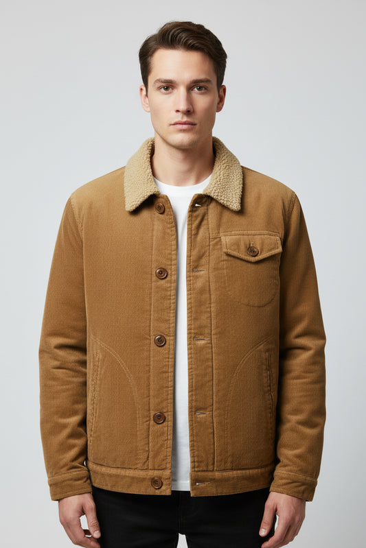 Men's Velvet Jacket with Lined Interior