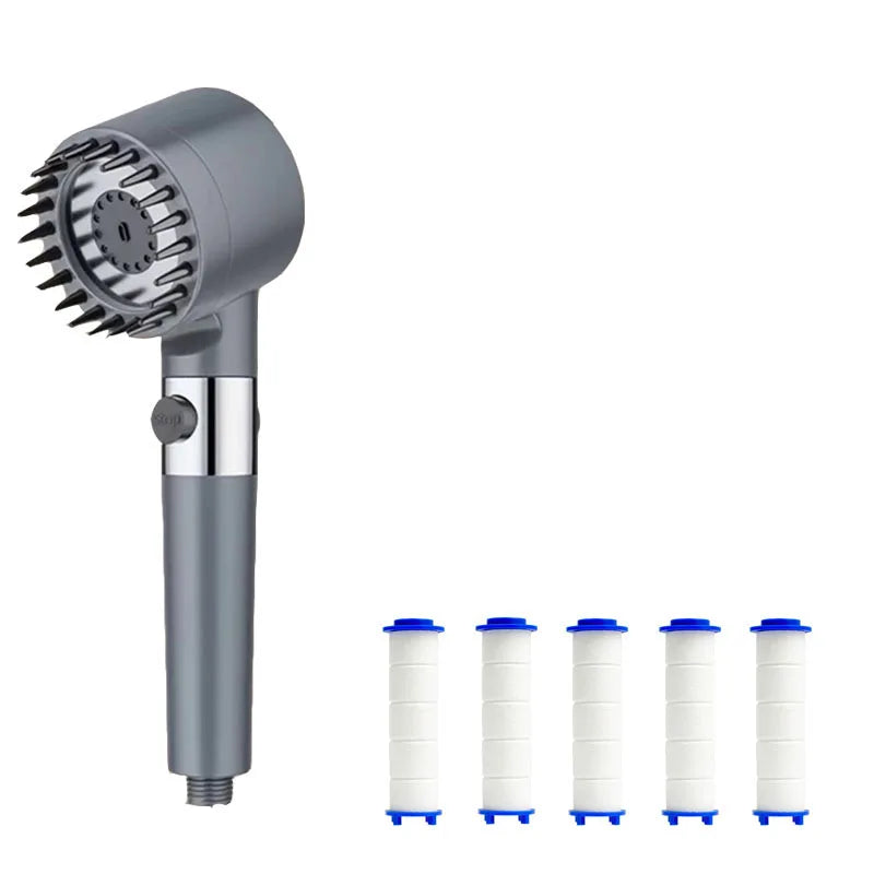4-Mode Water Filter Shower Head
