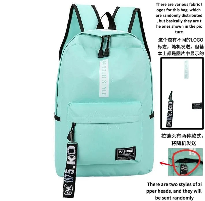 Korean Style School Backpack – Large Capacity & Trendy