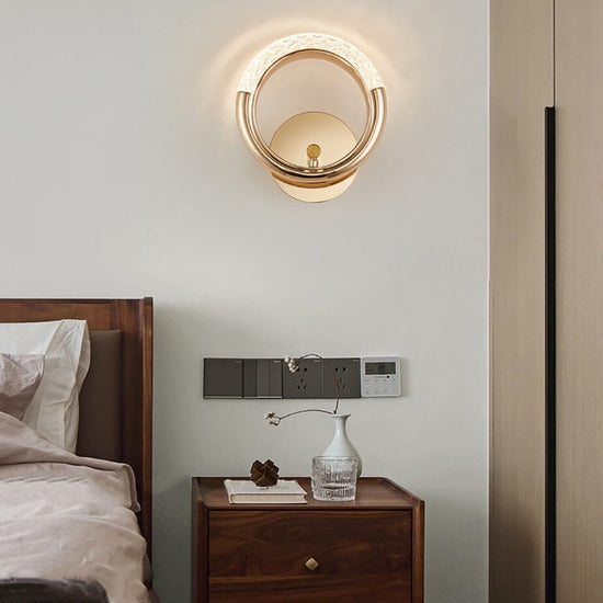 Arandela de Luxo Cristal Circular luzes Conceito 