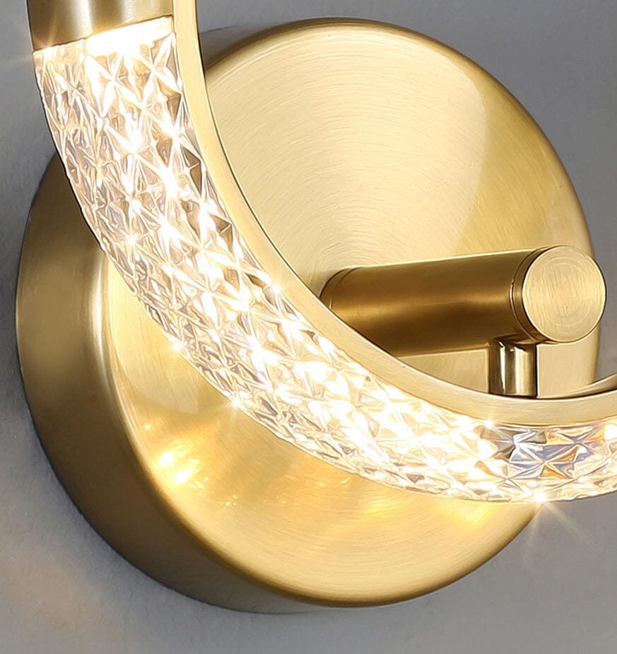 Arandela de Luxo Cristal Circular luzes Conceito 