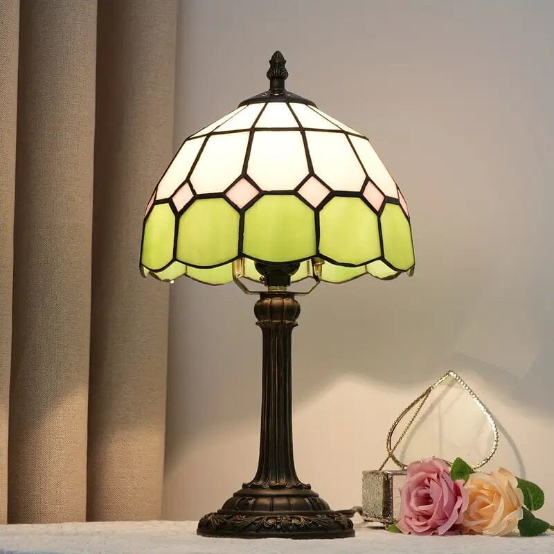 Classic Tiffany Stained Glass Table Lamp