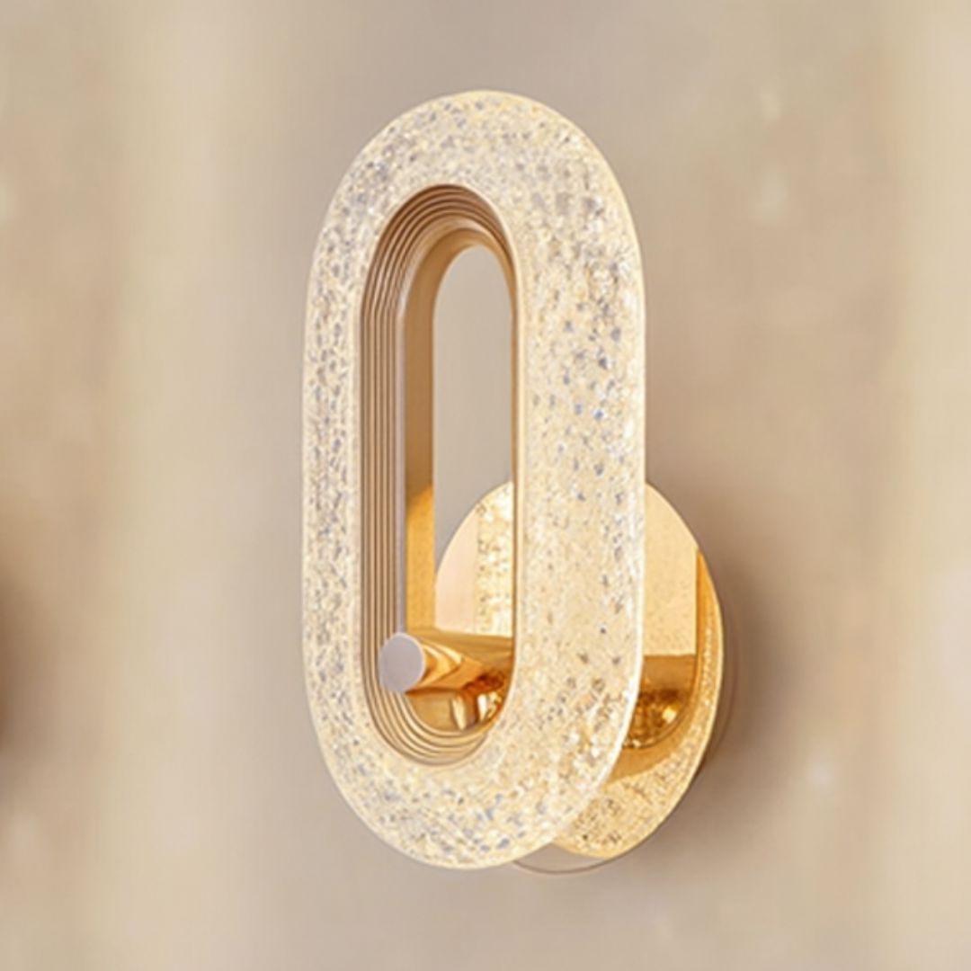 Luxury Oval Crystal Wall Lamp – Modern Decorative Lighting
