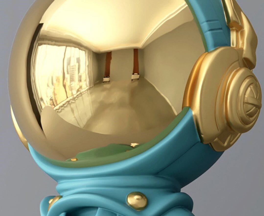 Escultura Criativa Astronauta Moderno Conceito 