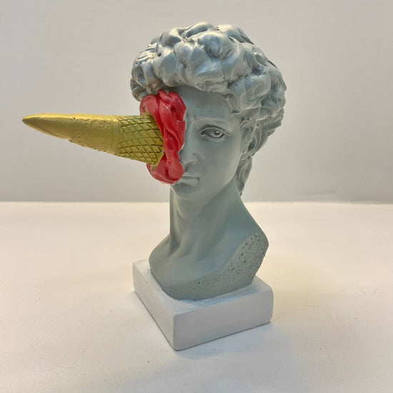 Escultura Criativa Grega de David por Michelangelo Resina - 0009 Conceito 