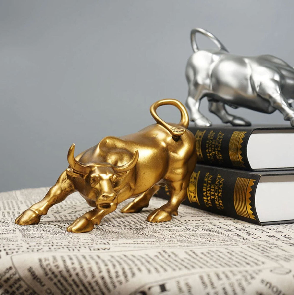 Escultura Touro B3 Wall Street resina Conceito 