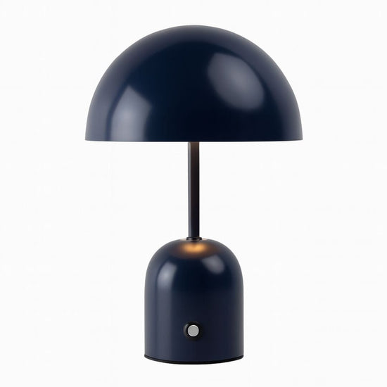 Luminária Abajur de Mesa Bell Lumine Touch 30cm Conceito Azul Marinho 