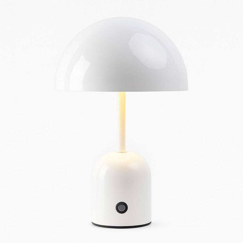 Luminária Abajur de Mesa Bell Lumine Touch 30cm Conceito Branco 