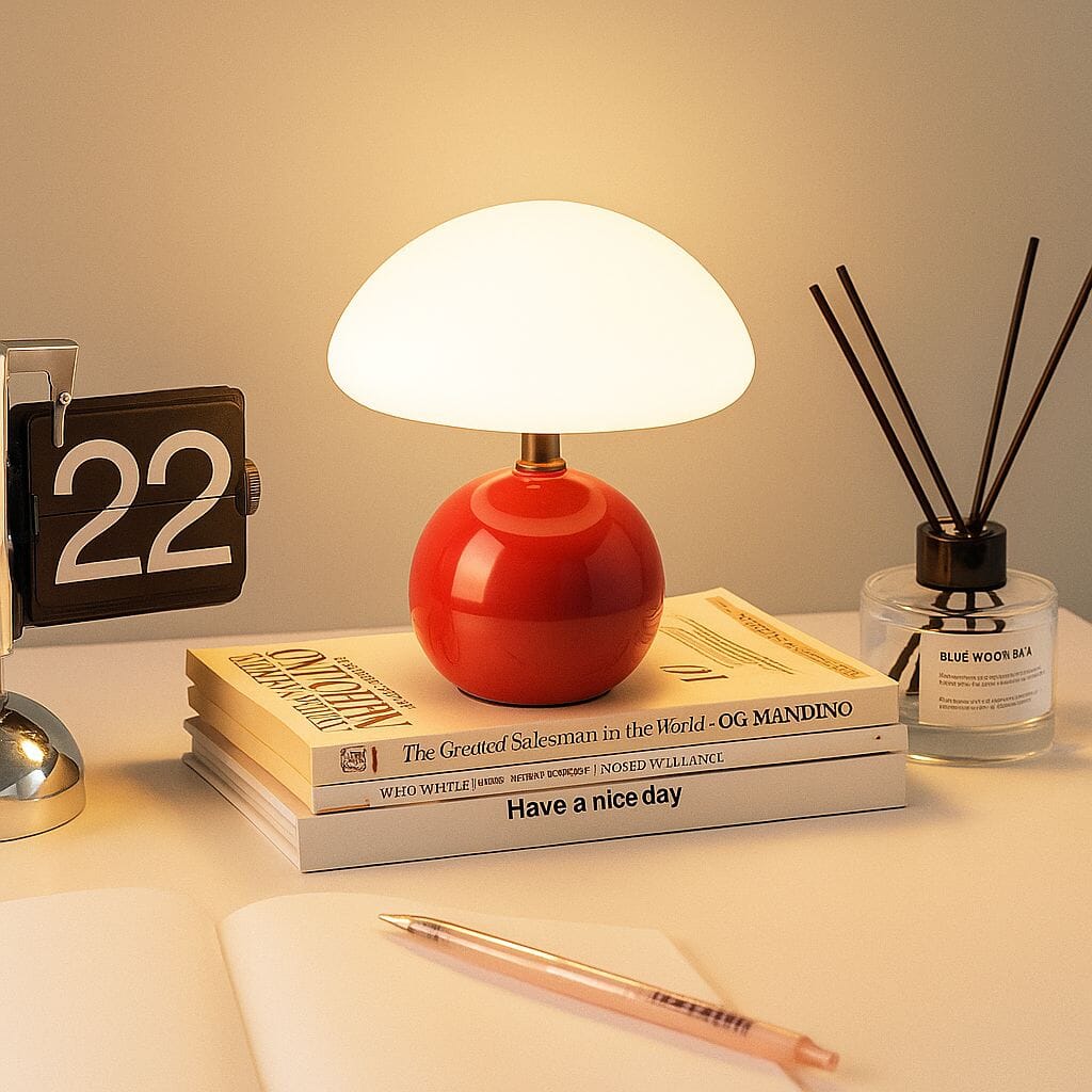 Luminária Abajur de Mesa Cogumelo Abajur - 0026 Conceito 