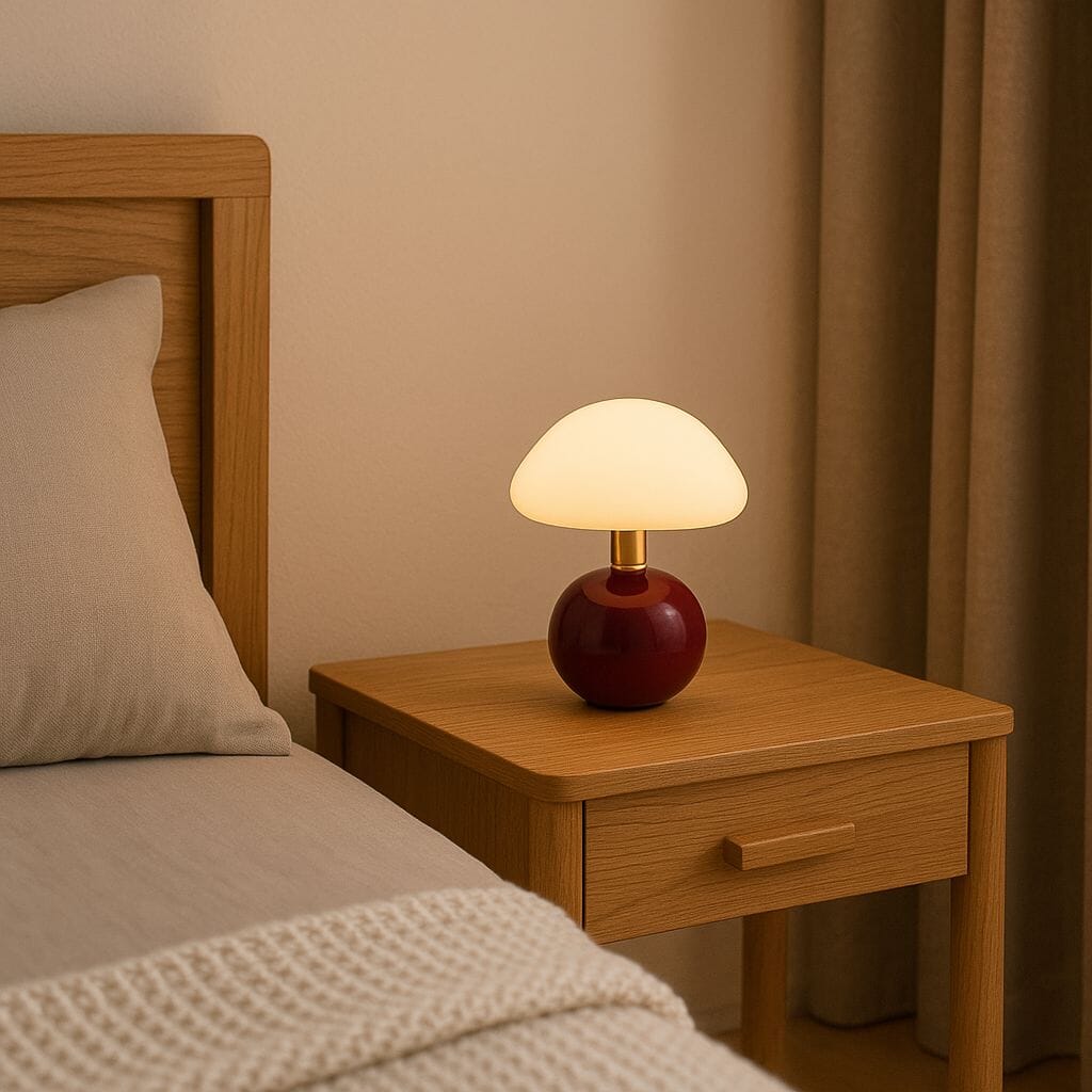 Luminária Abajur de Mesa Cogumelo Abajur - 0026 Conceito 