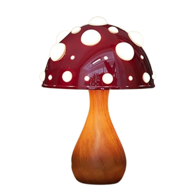 Luminária Abajur de Mesa Cogumelo Realista em Led 30cm Conceito 