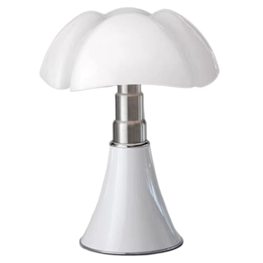Luminária Abajur de Mesa Cúpula em Pétalas 33cm Abajur - 0058 YuDome Branco 