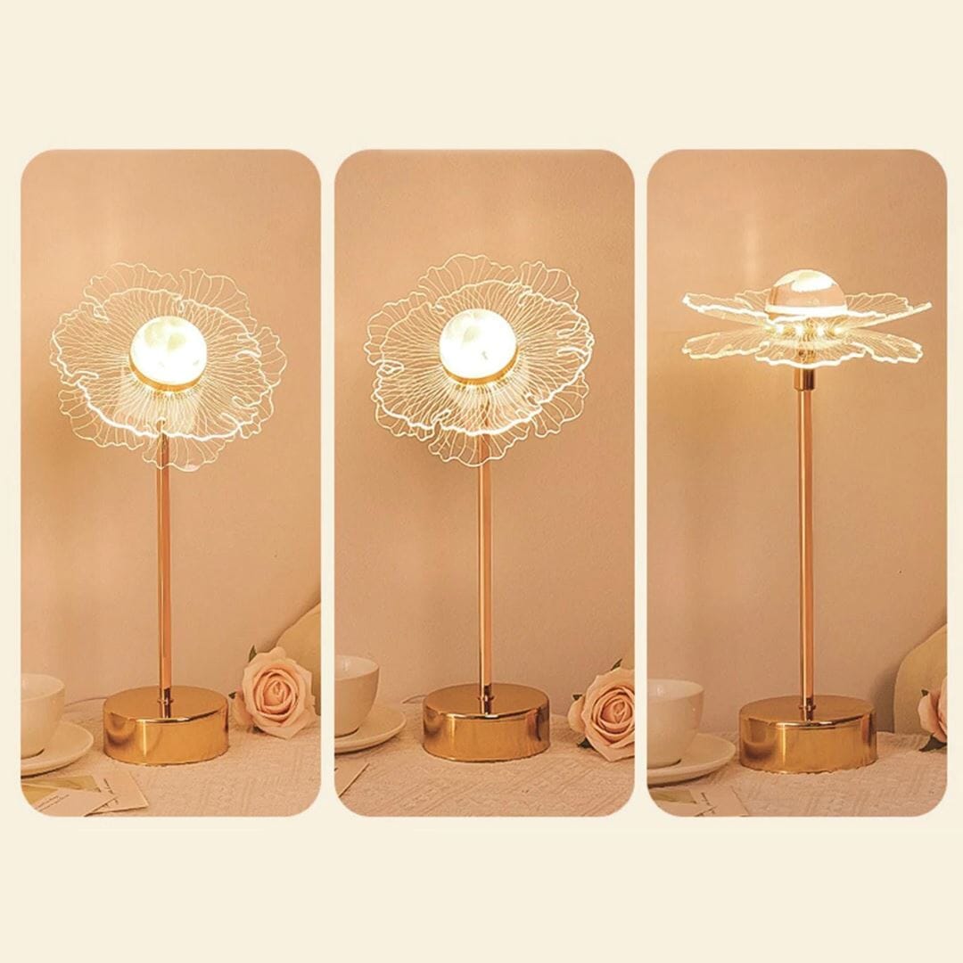 Luminária Abajur de Mesa Flower Conceito 