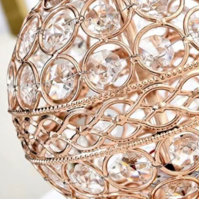 Luminária Abajur de Mesa Luxuoso Cogumelo Deluxe Crystals Abajur - 0056 Conceito 