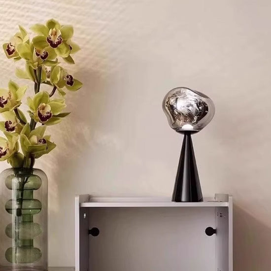 Luminária Abajur de Mesa Luxuoso Lava Macaron Conceito 