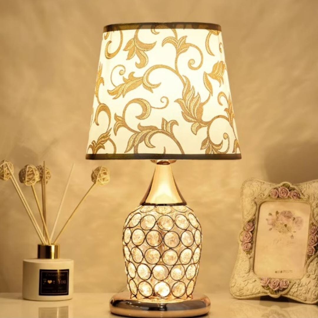 Luminária Abajur de Mesa Vintage Europeu Arabesco Abajur - 0057 Conceito 