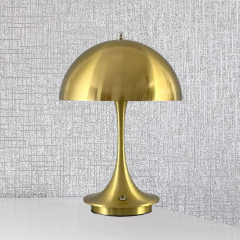 Luminária Abajur de Mesa Vintage Touch LED sem Fio - Cores Premium Conceito Dourado 