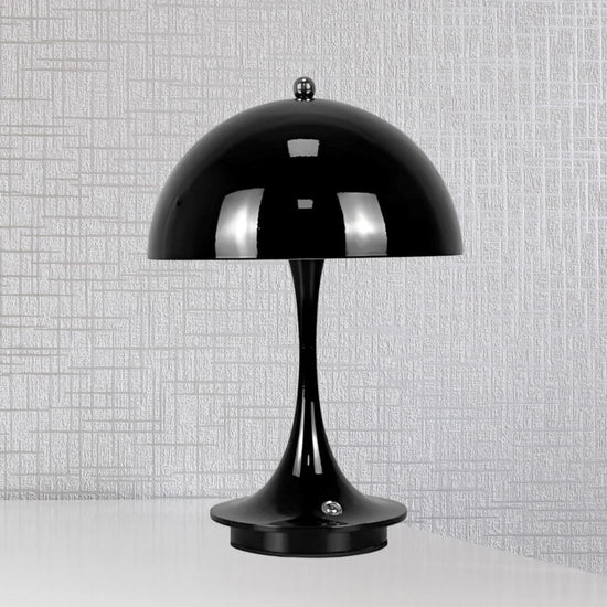 Luminária Abajur de Mesa Vintage Touch LED sem Fio - Cores Premium Conceito Preto 
