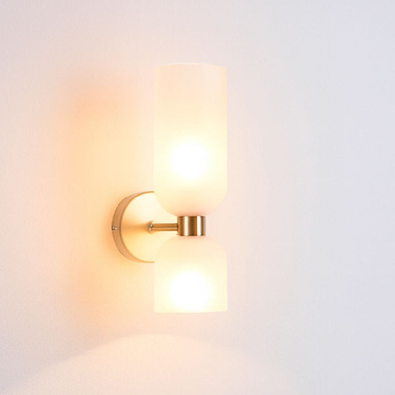 Luminária Arandela de Parede Douratto Conceito Dourado e Branco 