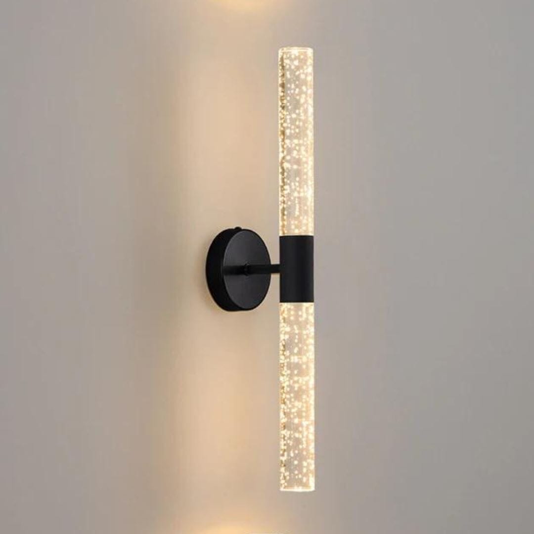 Luminária Arandela de Parede Sparkle - 51cm ### Conceito Preto Luz Quente 