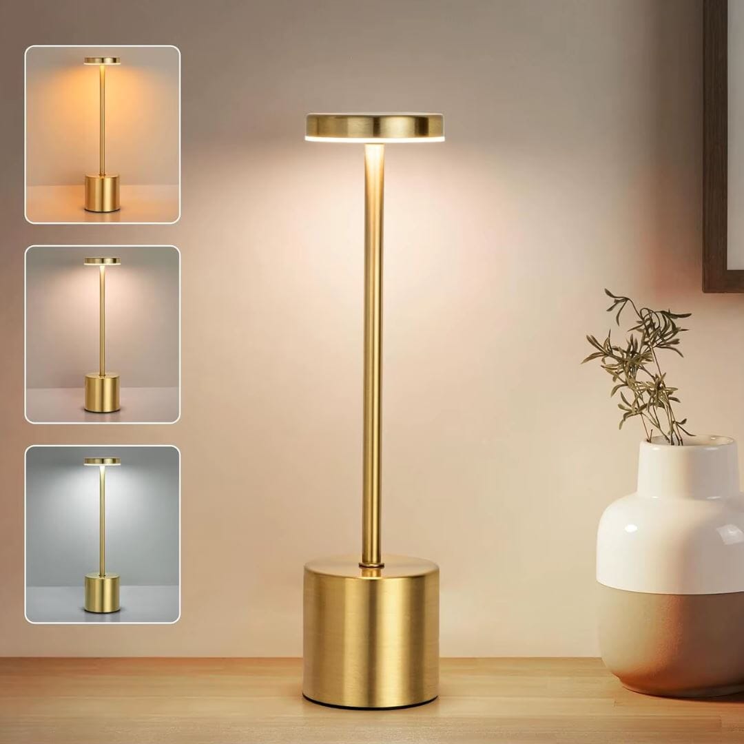 Luminária Móvel Touch de Mesa - Candeeiro e Abajur Earth 34cm Abajur - 0019 Conceito 