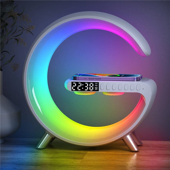 Luminária Multifuncional G-Speaker RGB luzes Conceito Branco 