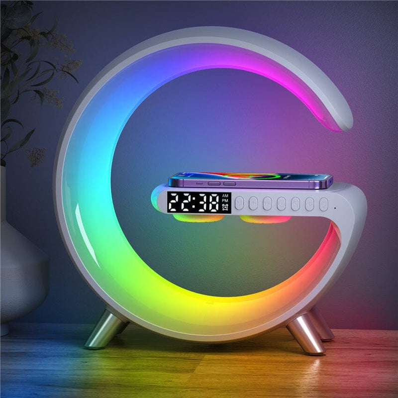Luminária Multifuncional G-Speaker RGB luzes Conceito Branco 