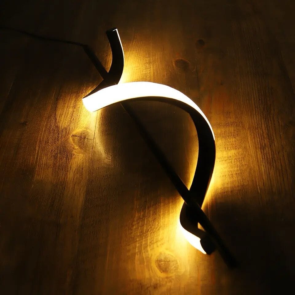 Black Spiral LED Pendant Light