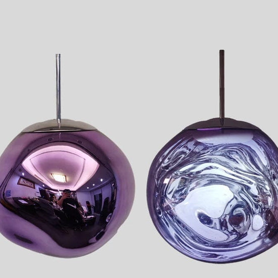 Lustre Pendente Luxuoso Lava Macaron Nórdico luzes Conceito Roxo 15cm 