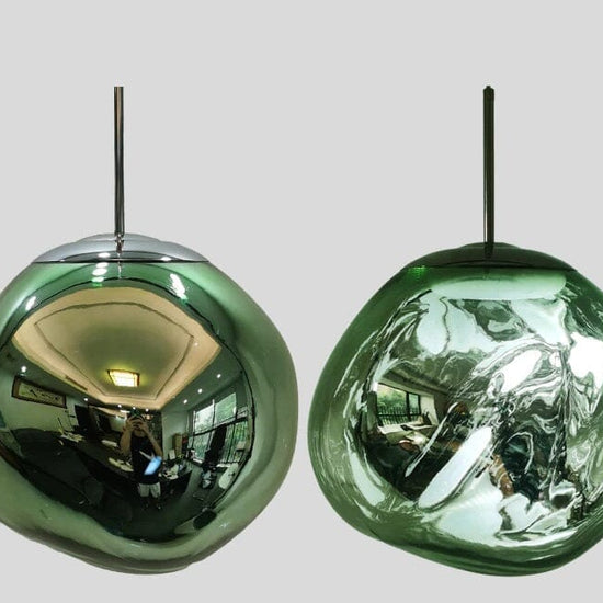 Lustre Pendente Luxuoso Lava Macaron Nórdico luzes Conceito Verde 15cm 