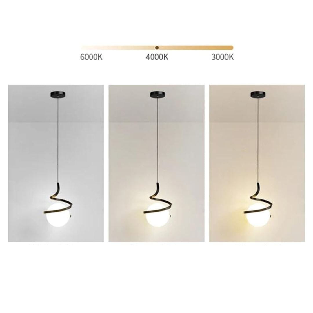Orbit Spiral LED Pendant Light