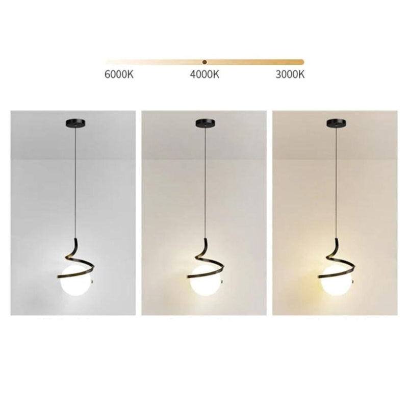 Orbit Spiral LED Pendant Light