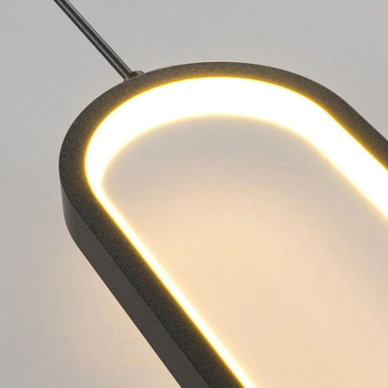 Space Line Oval LED Pendant Light
